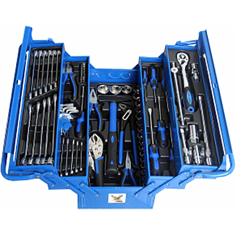 High Quality Wholesale 86PCS Combo Hand Tools Kit Multifunction Potable Tools Set Box Mental Box CARBON STEEL Quality Tool Sets