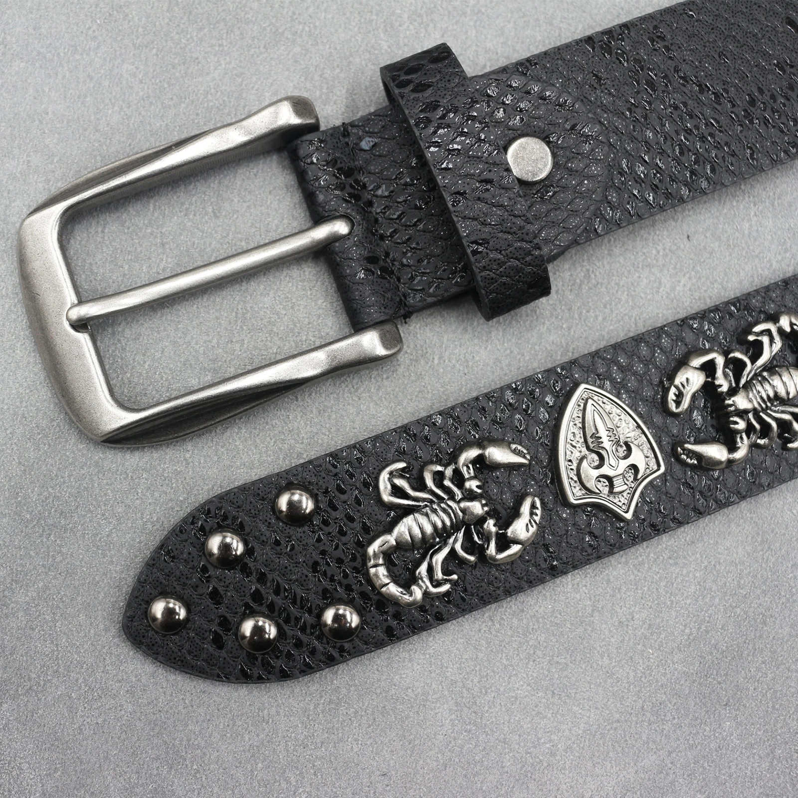 Scorpion Multi -colored Riveted Belts Fashion Exquisite Trend Hip-hop Jeans Belt Punk Western Women Cowboy Women Cowboy Belt