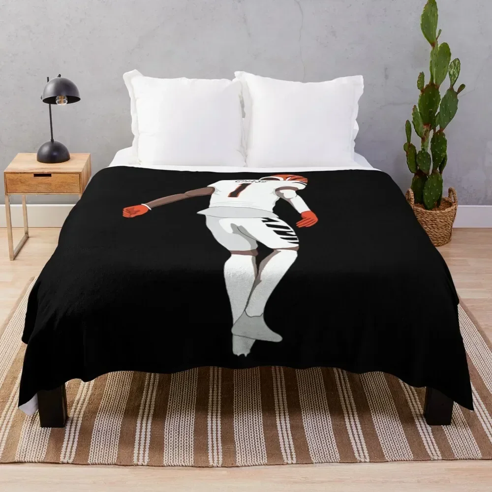 

Ja'Marr Chase Throw Blanket Long Lasting Soft Plush Blanket for Daily Use