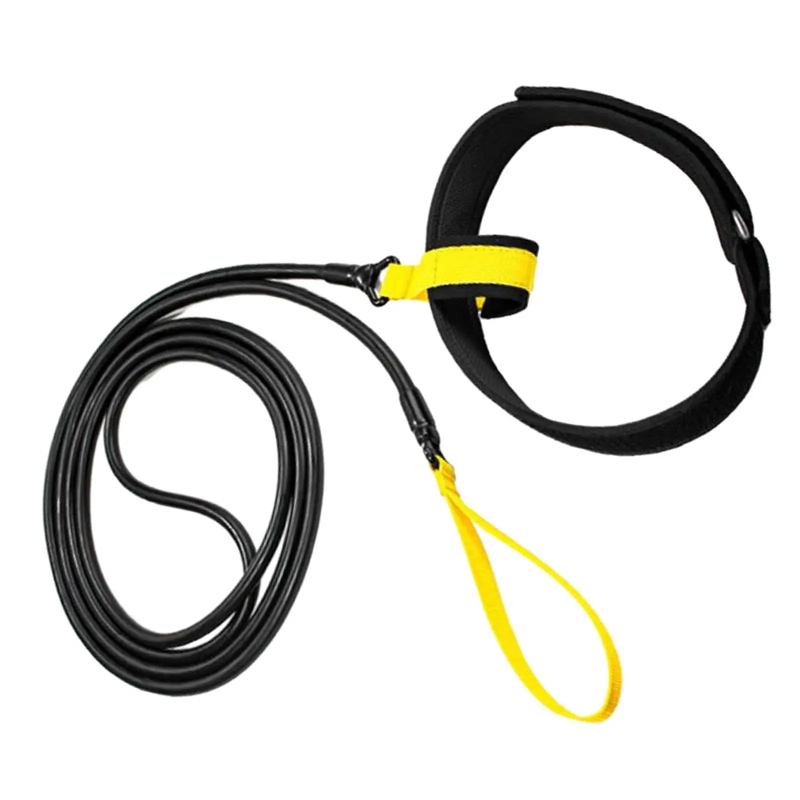 Swim Resistance Belt Portable Swim Trainer Latex Strength Training Band for Pool Exercise and Home Fitness