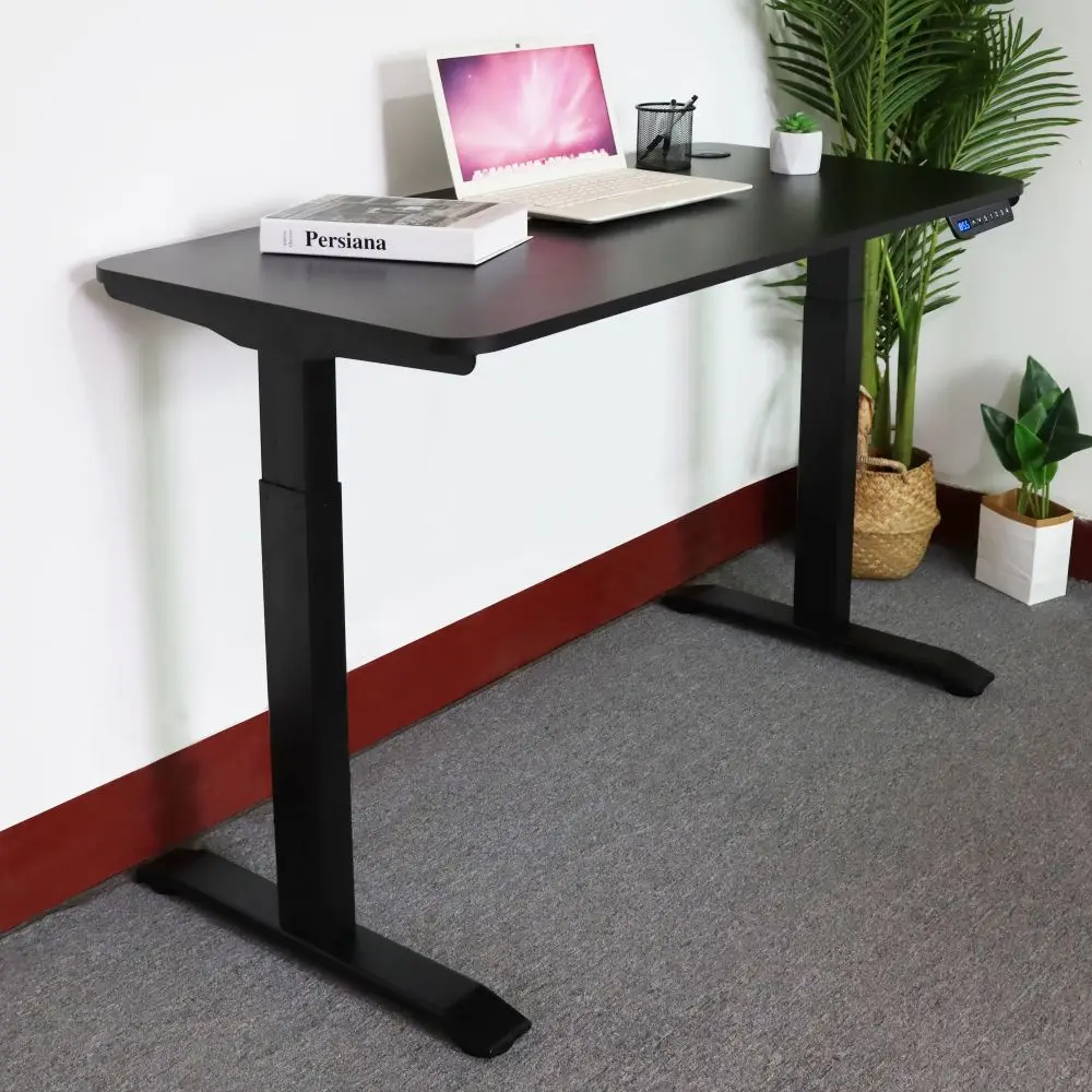 High Quality Ergonomic Modern Office Computer Table Sit Stand Desk Single Motor Standing Desk Electric Height Adjustable Desk