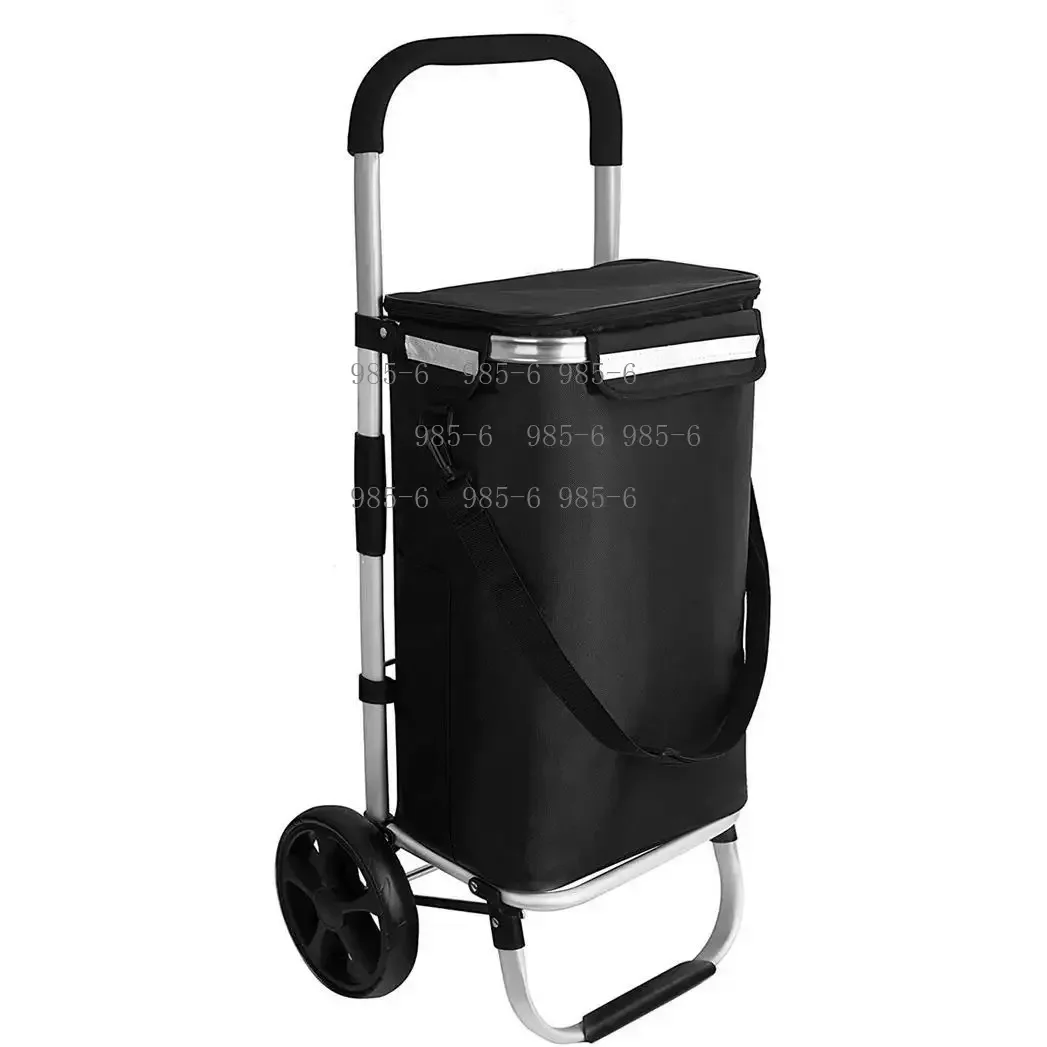 Foldable Portable Trolley, 35KG Load Bearing Shopping & Luggage Cart for the Elderly