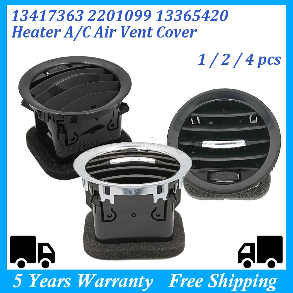 

Обогреватель салона автомобиля, крышка вентиляционного отверстия кондиционера, розетка, черный/хром для Opel ADAM CORSA D MK3 Vauxhall 13417363 2201099 13365420