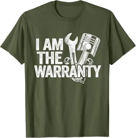 Ich bin der Garantie-Mechaniker für Rennwagen-Teile – Lustiges Mechaniker-T-Shirt im Y2K-Stil – Mechaniker-Papa-T-Shirt mit Spruch im Taschenformat – Herrenbekleidung Oberteil – Detail 15