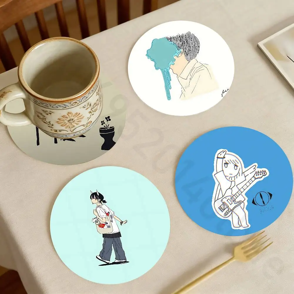 

Y-Yorushika Band Japanese Wooden Theme Desktop Heat Mats Home Decor Coffee Mug Coasters For Office Restaurant