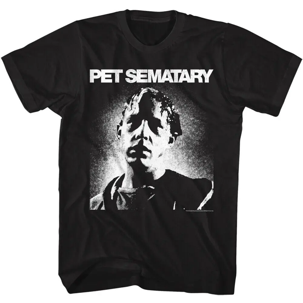 

Pet Sematary Movie Pascow's Bloody Head Black & White Ghost Men's T Shirt