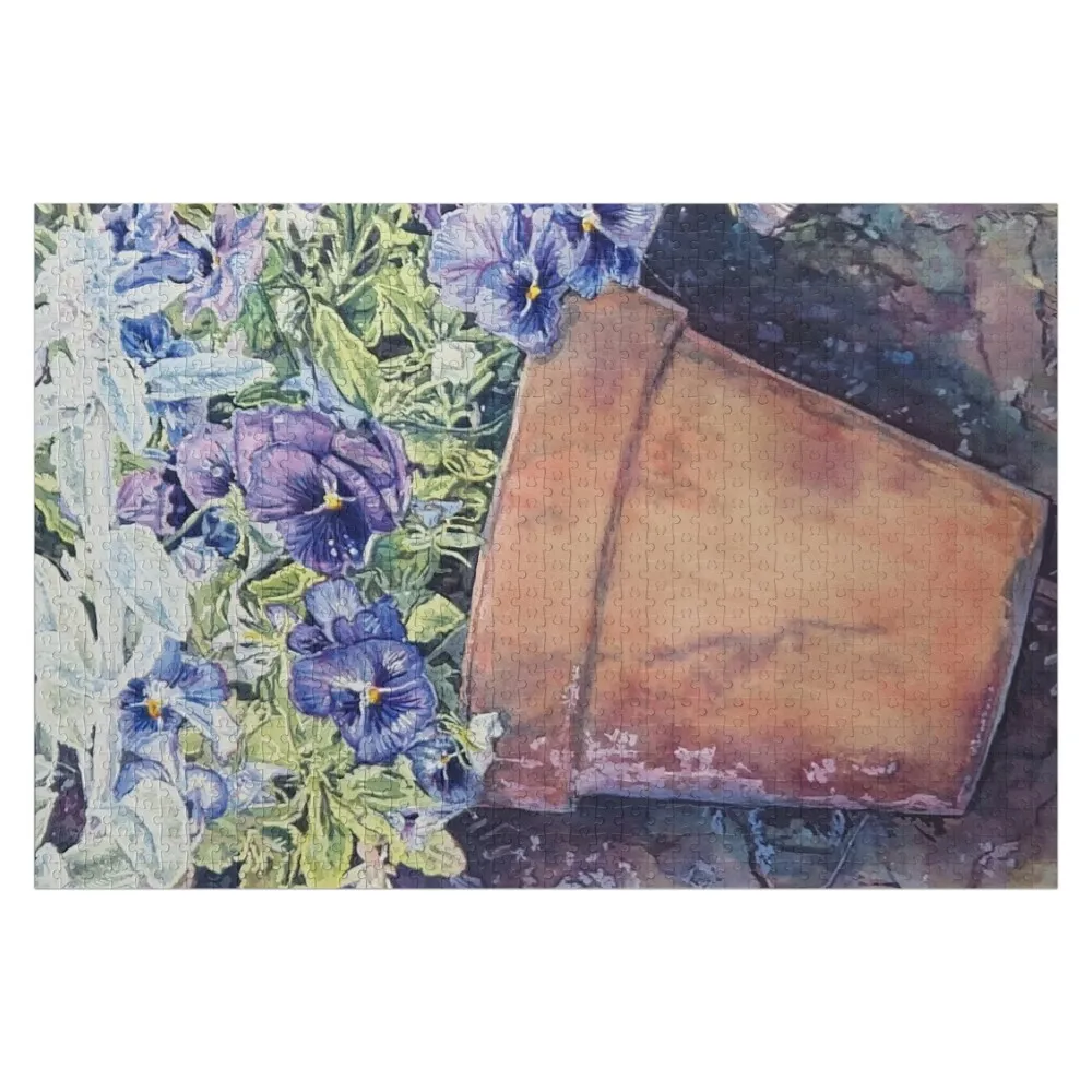 

Pansies And Lamb's Ears Jigsaw Puzzle Customizable Gift Wood Adults Jigsaw For Kids Personalised Jigsaw Puzzle