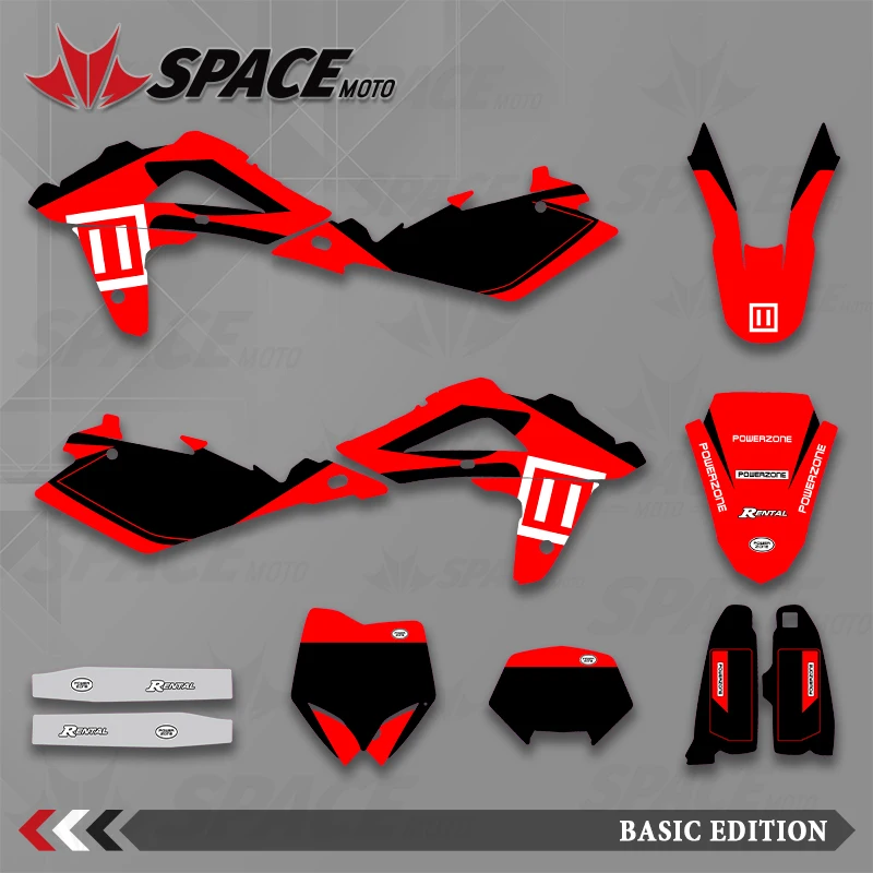 

SPACE MOTO For Husqvarna 2005 2006 2007 TC TE WR Graphics Background Decals Stickers Motorcycle
