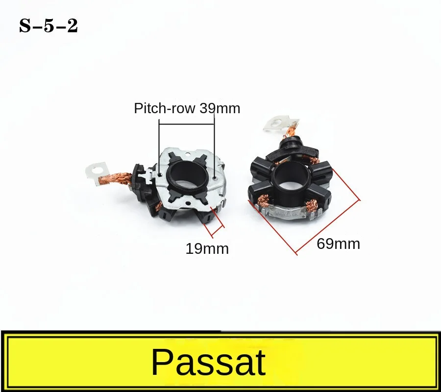 1pc For Volkswagen Passat Bora Sagitar Caddy Golf A6 A8 A3 Starter Carbon Brush Holder