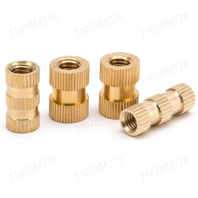 M2 M2.5 M3 M4 M5 M6 Hot Melt Nutsert Injection Molding Knurled Embedded Copper Heat Thread Nuts Inserts Brass Insert Nut