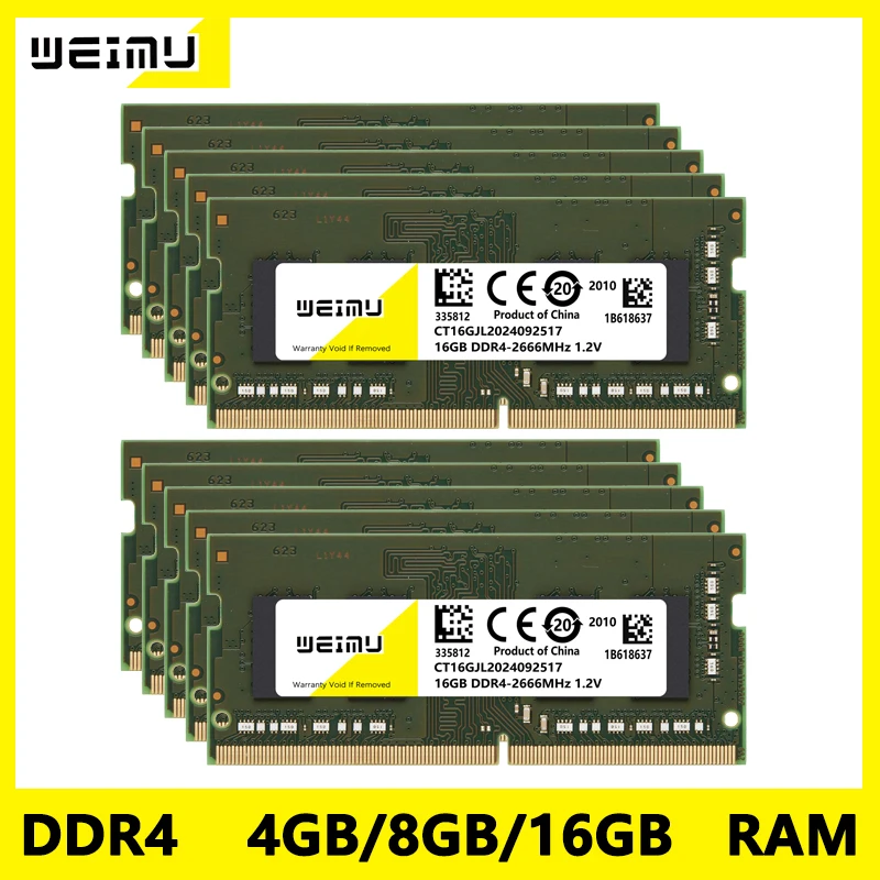 Wholesale 10Pcs DDR4 4GB 8GB 16GB Laptop Memory Ram PC4 2133 2400