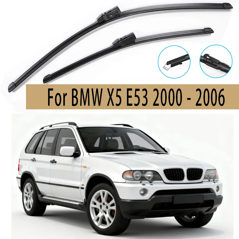 

Wiper LHD Front Wiper Blades For BMW X5 E53 2000 - 2006 2003 2004 2005 Windshield Windscreen Window Brushes 24"22" Accessories