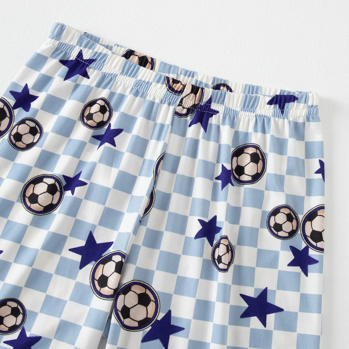 3-teiliges Frühling/Sommer-Kinderset, kurzärmelige Pyjamas, Shorts, feuchtigkeitsabsorbierende und bequeme Freizeithosen, modisch für zu Hause – Detail 13