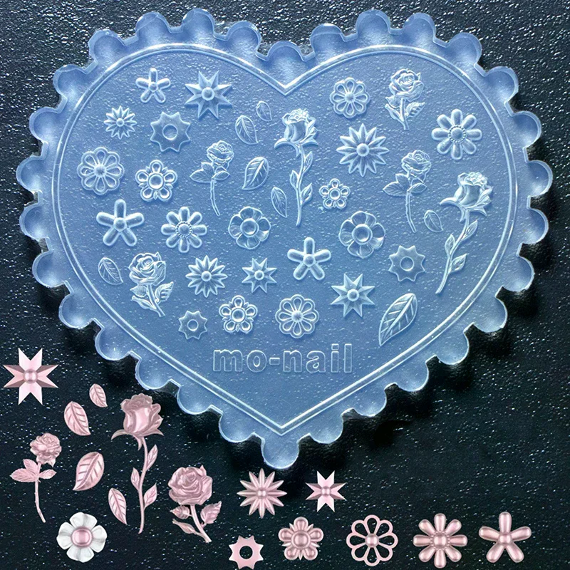 

3D Flower Nail Mold Nail Decorations DIY Silicone Manicure Mold Nail Art Mold Jewelry Making Tool