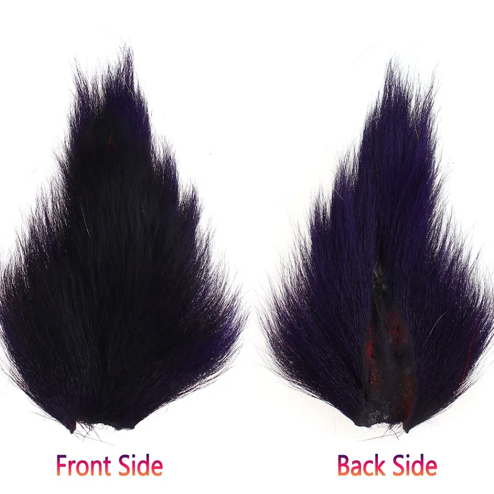 1PC Gefärbt Bucktail Fliegen Binden Material Ganze Bucktails Pelz Hirsch Haar Pelz Für Angeln Jigs Lockt Trocken Nass Streamer salzwasser Fliegen – Detail 11
