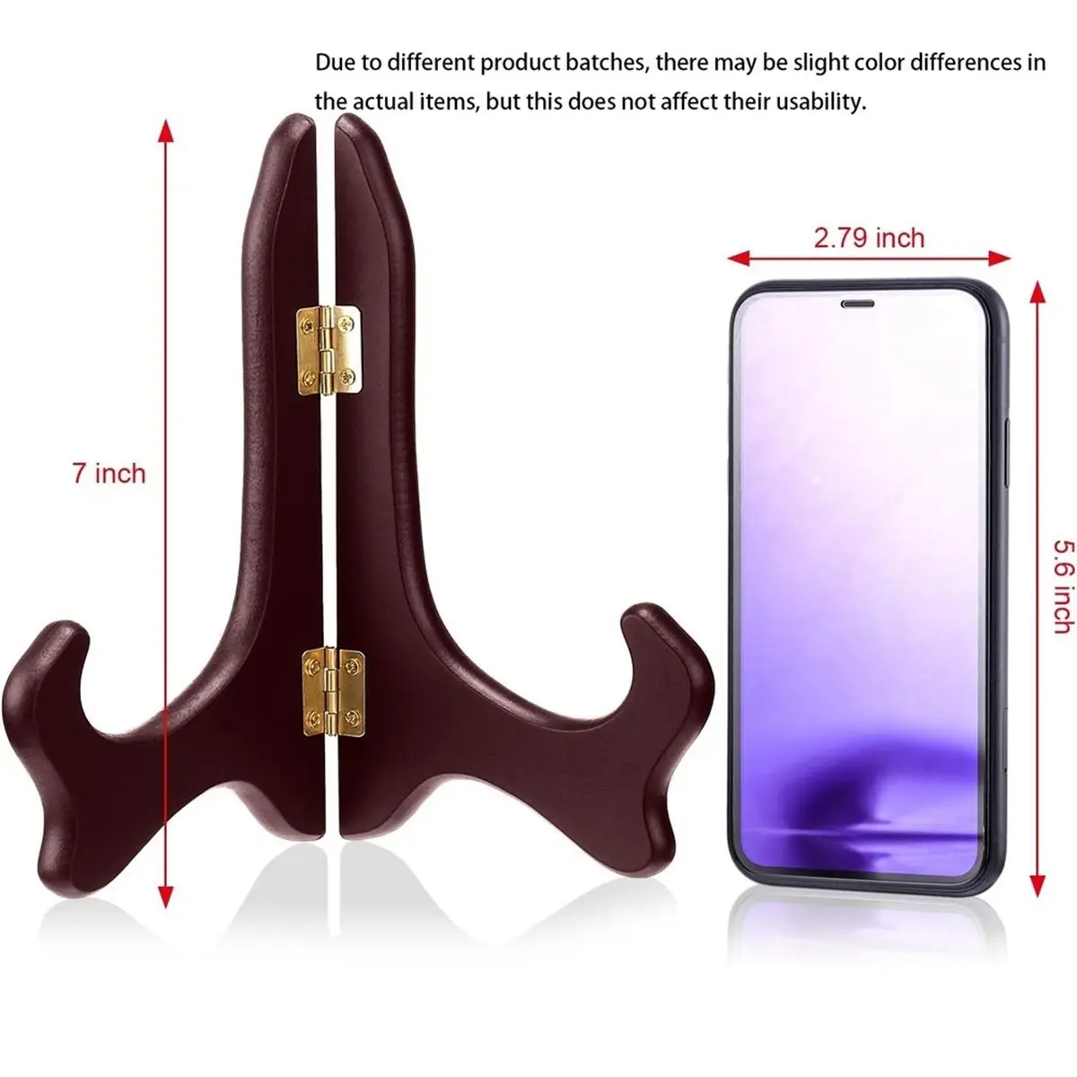 11·11COUPON 4pcs 7-Inch Wooden Display Stand, Decorative Plate Holder, Suitable for Picture Frames and Art Stands