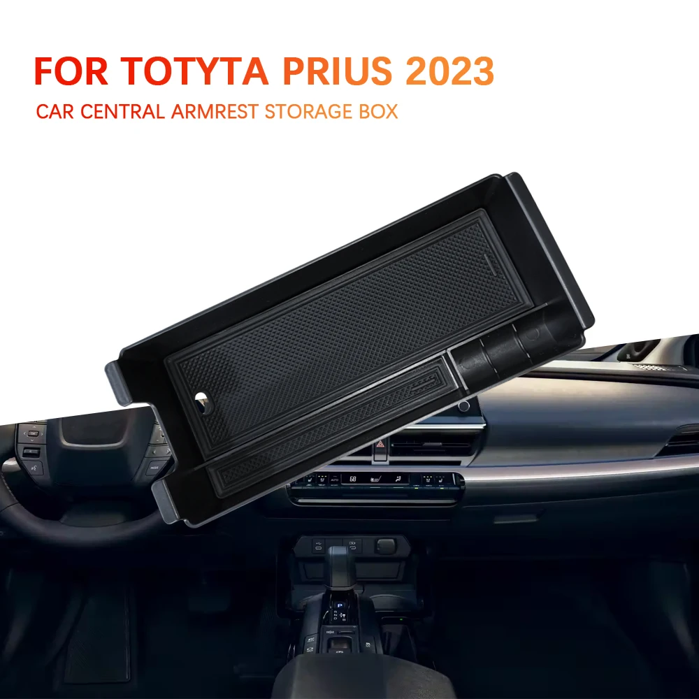 

For Toyota Prius 2023 2024 Armrest Box Storage Tray Organizer Center Console Holder Stowing Box Case Interior Accessories