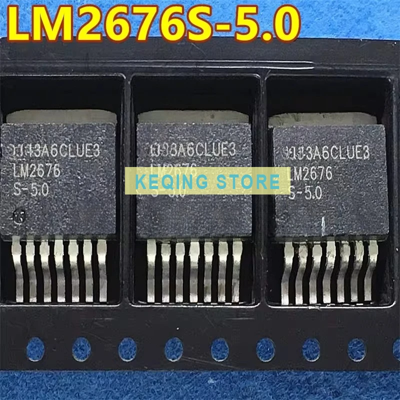 10PCS Used+Not NEW+Send after Measure Original word original code LM2676S-5.0 LM2676S 5V fixed voltage regulator TO-263 patch