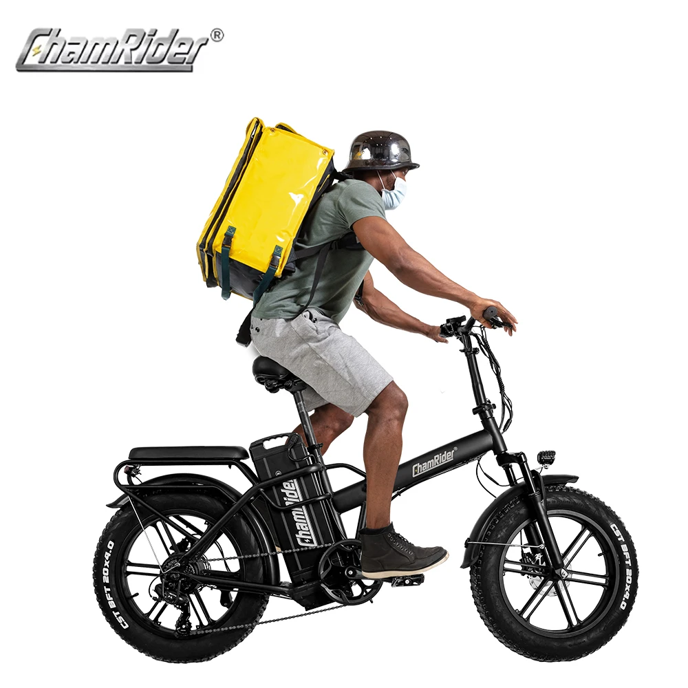 

Chamrider Food Delivery Bicyclette Electrique 48v750w Fatbike Electric Bicycle Long Range Velo Electrique Electric Delivery Bike