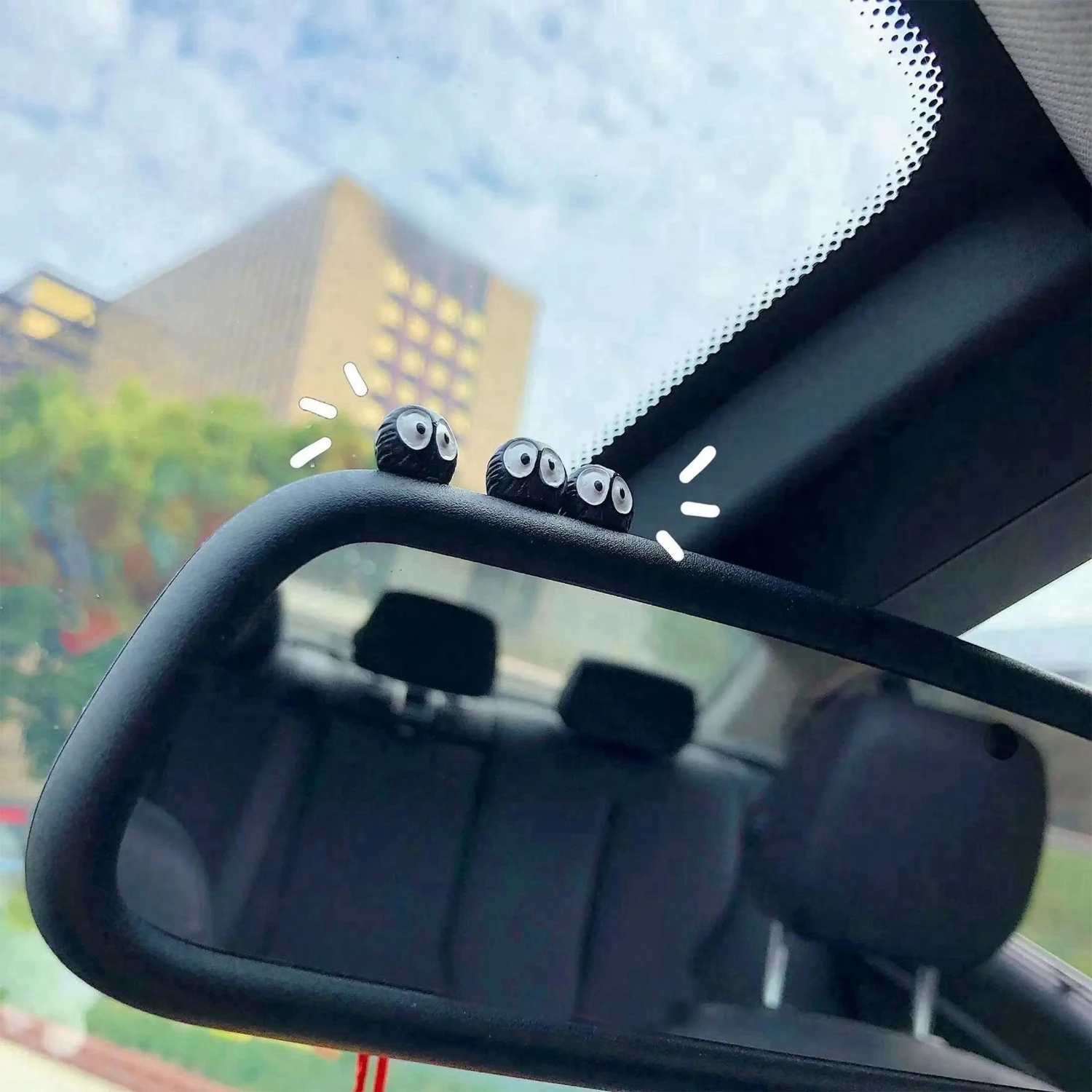 

Enhance your vehicle's style with these adorable 10PC Big-Eyed Black Ball Car Interior Decorations. Fun and whimsical, these cut