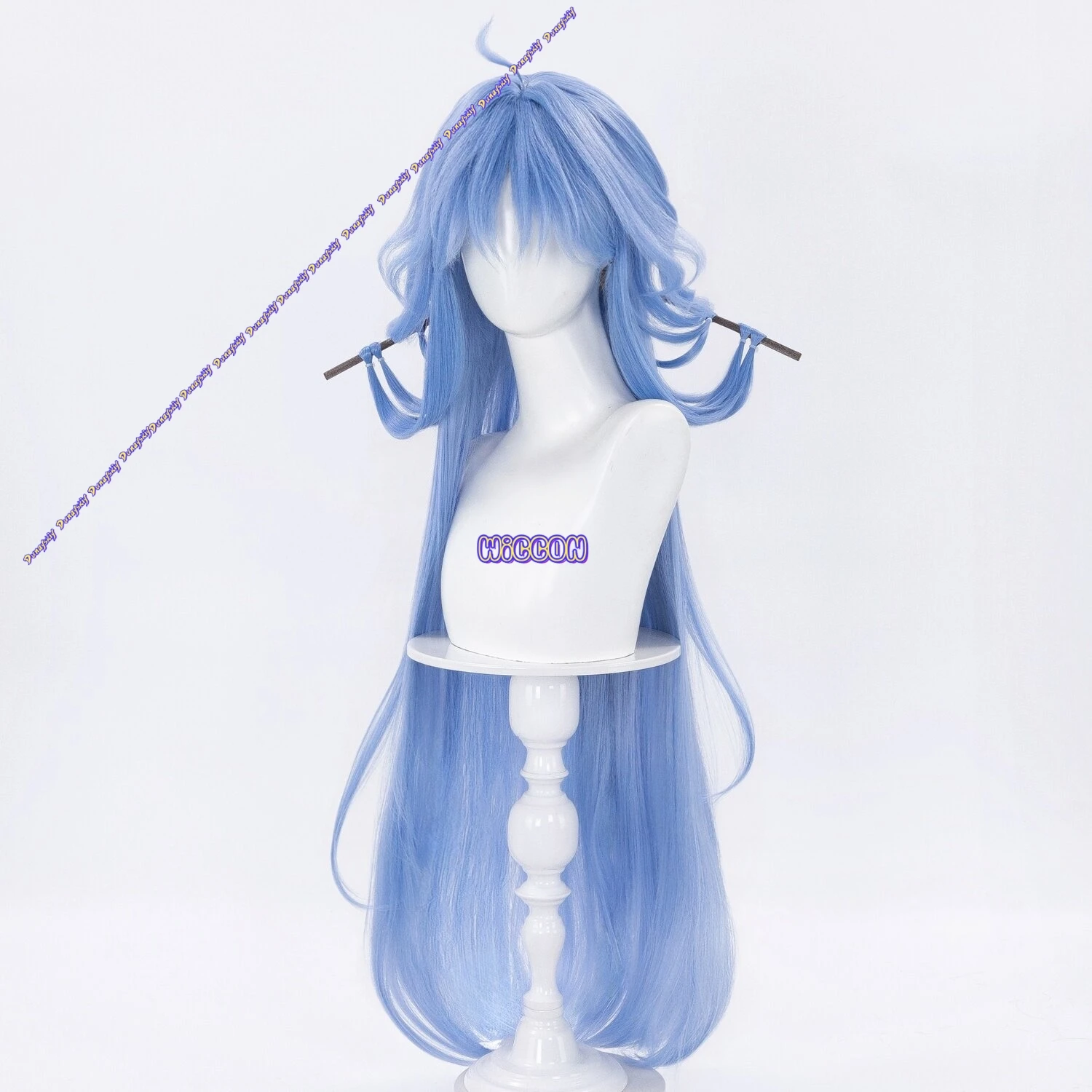 Game Wuthering Waves Qingxiao - огляд і ціна Anime Cosplay Blue Hair