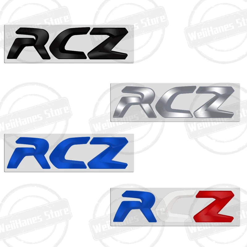 Metall 3d für Peugeot Rcz Abzeichen Französisch Tricolor Brief Logo Auto Heck Kofferraum Karosserie Aufkleber GT Linie Leistung Emblem Zubehör