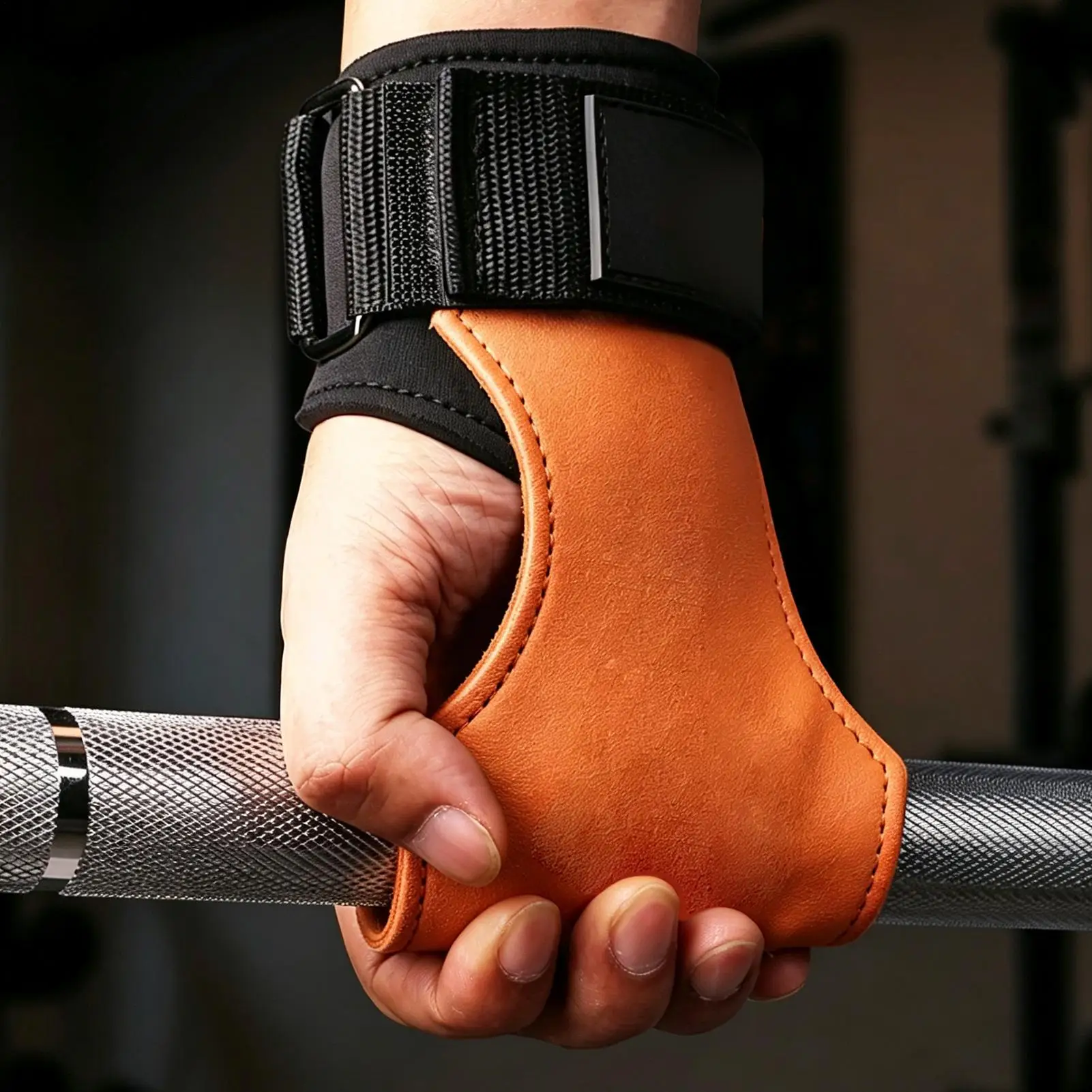 Gymnastics Hand Grips Exercise Palm Protection Equipment With Wrist Wrap Gymnastics Pull Ups Bar Grips For Pullup Weightlifting