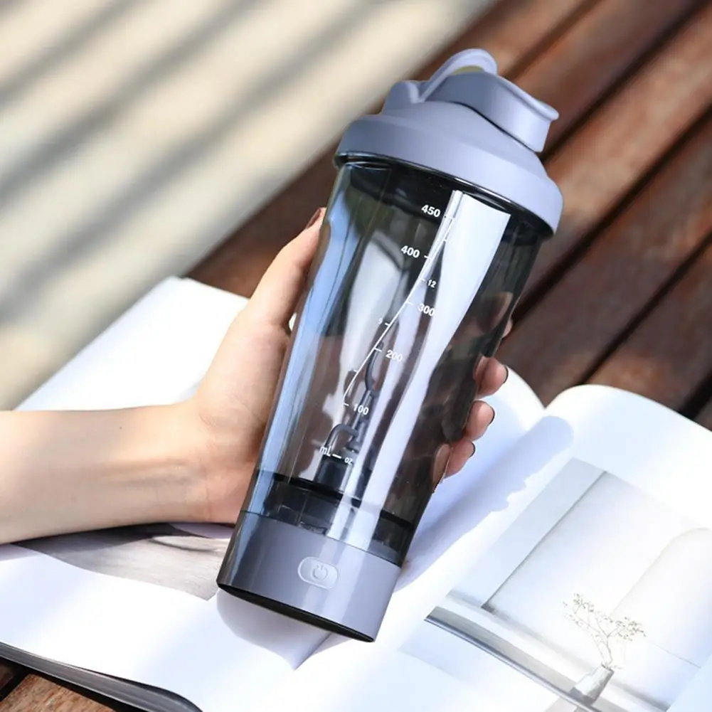 450ML Automatic Self Stirring Protein Shaker Bottle Portable Movement Mixing Water Bottle Sports Shaker for Gym Powerful