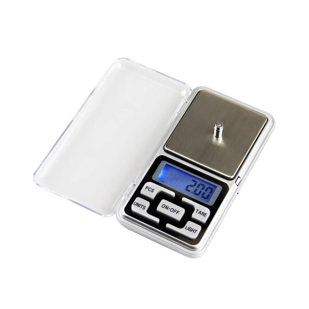 Electronic Pocket Scale Food Scales Mini 001g Digital Weight Grams 001 Silver