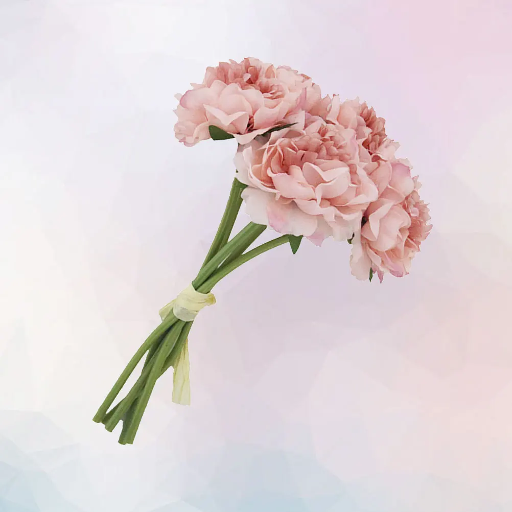 

5pcs Artificial Peony Flower Bouquet Lifelike Simulation Peonies For Wedding Party Home Garden Decor Pink Decorative Flowers