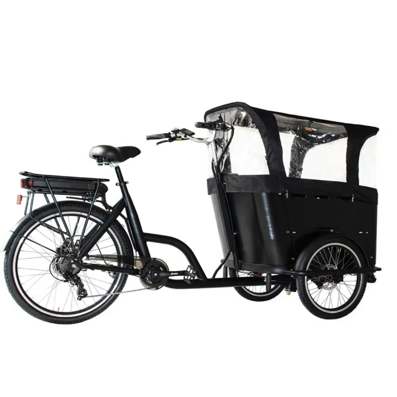Inverted tricycle, cargo bicycle, amber electric vehicle, trunk bicycle, tricycle