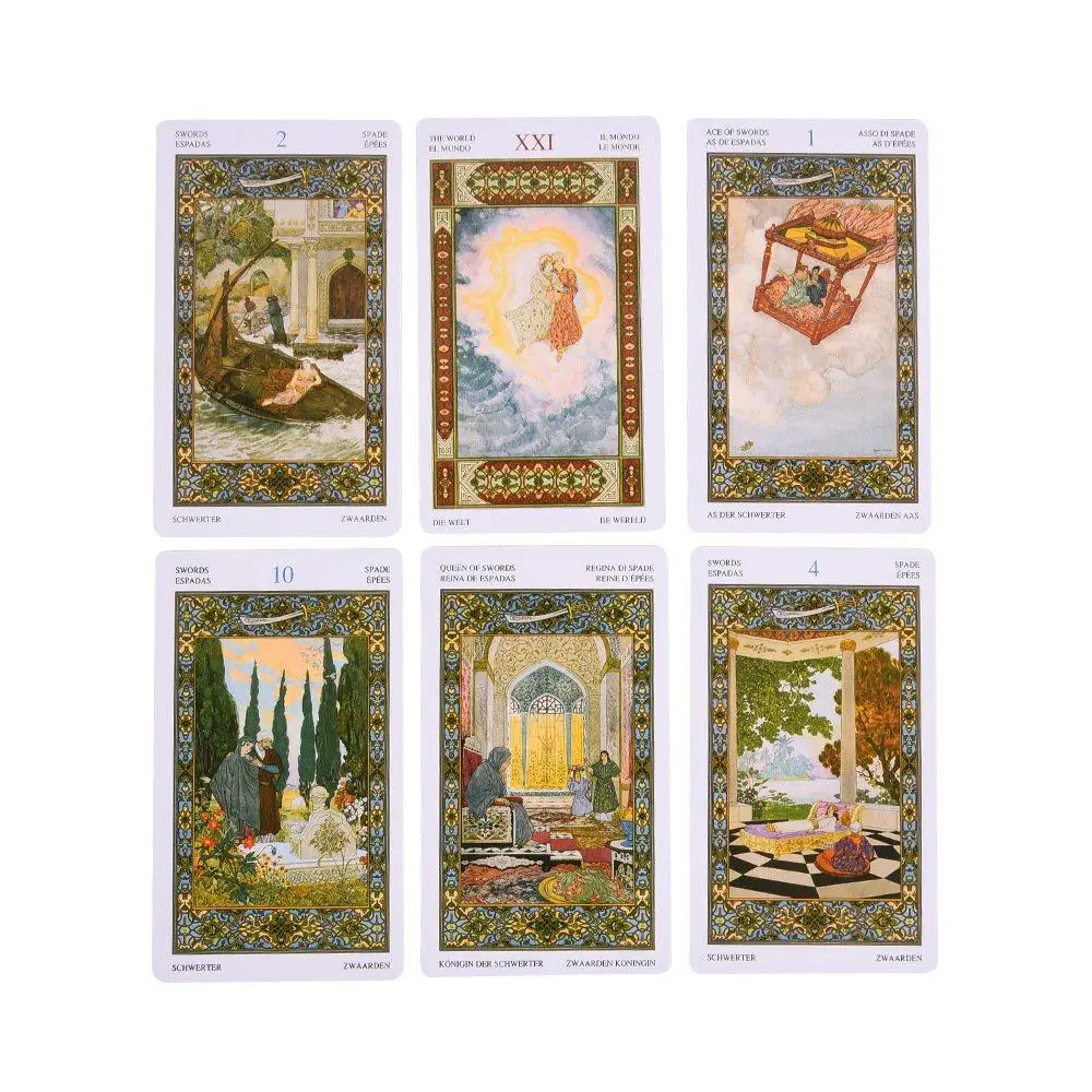 

Game Peripheral Tarot of the Thousand and One Nights Tarot Card Guidance Divination Fate Oracle Party Deck Board Game