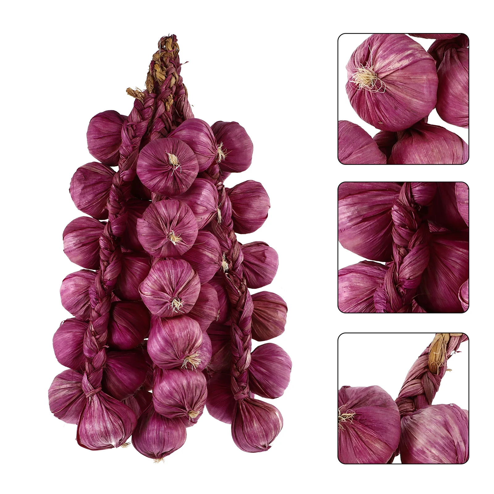 

5pcs Simulation Garlic Decor Artificial Hanging Garlic String For Home Garden Wall Art Party Photography Prop Kitchen Decor