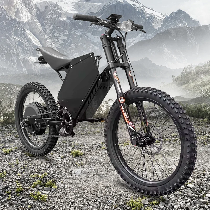 Electric Bicycle 72v 12000w Rear Hub Motor 19 Inch Enduro Ebike 48ah Full Suspension Electric Dirt Bike