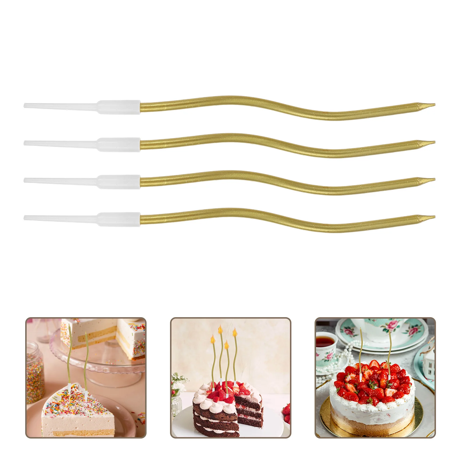 

72 Pcs Birthday Cake Decorations Shower for Celebration Cupcake Candles