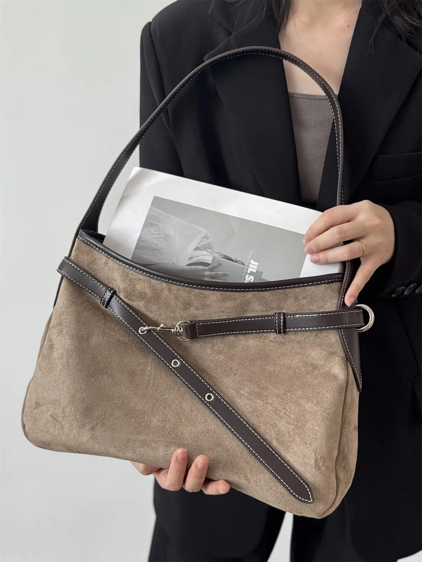 

Большая женская сумка-тоут Capaci на одно плечо в стиле ретро, домашняя сумка Cany, оригинальный дизайн, квадратная сумка ape