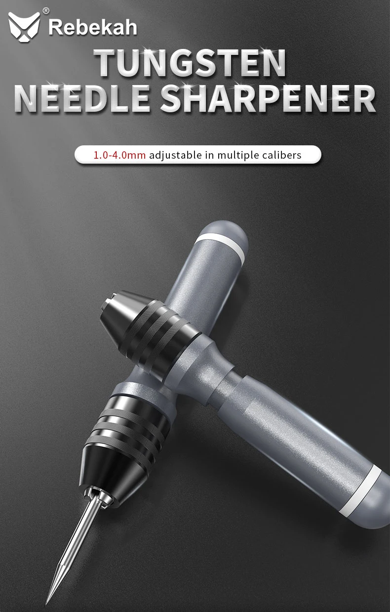 Tungsten Needle Holder Tungsten Electrode Sharpener Argon Arc Welding Tungsten Needle Grinding Clamp Max Diameter 4MM