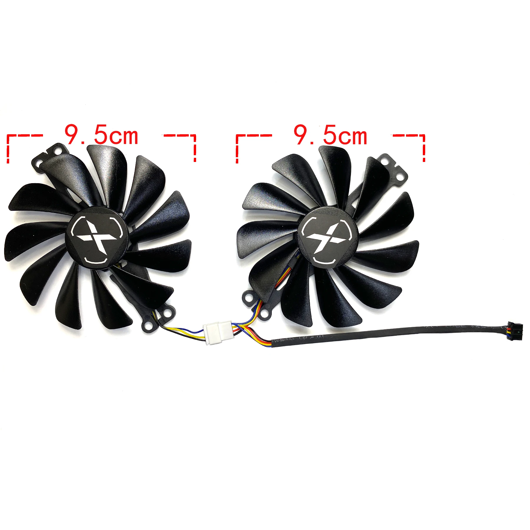 New For XFX Radeon RX6600 6600XT 6650XT 8GB Speedster SWFT 210 Core Graphics Card Replacement Fan  FY010010M12LPA