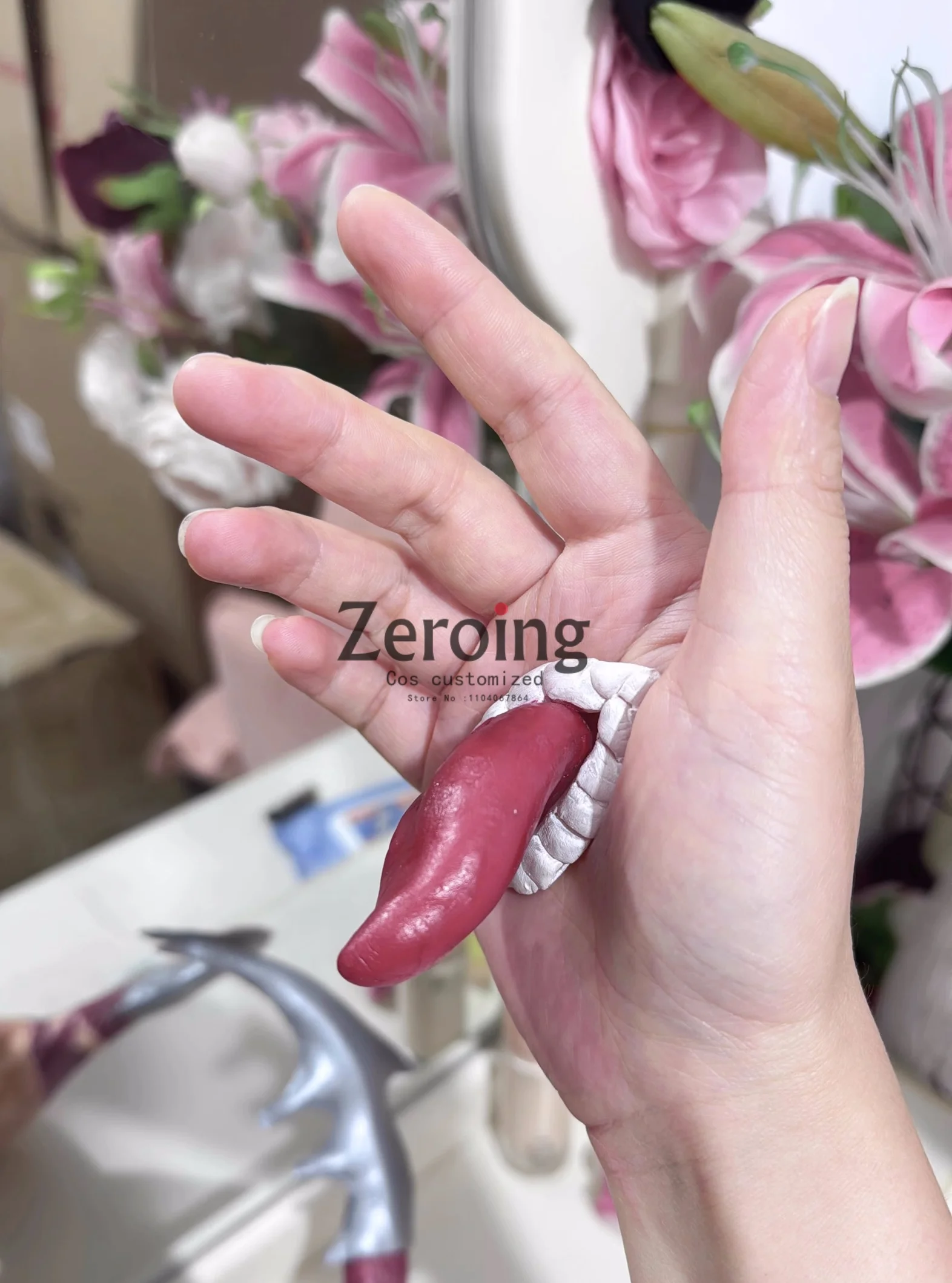 Deidara Cosplay Tongue Palms Mouth Prop