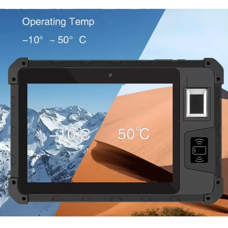 Классический высококачественный QS805 8-дюймовый прочный планшетный ПК Android 11, NFC BT WIFI MTK, восьмиядерный промышленный IP65, водонепроницаемый, 4G LTE Andr