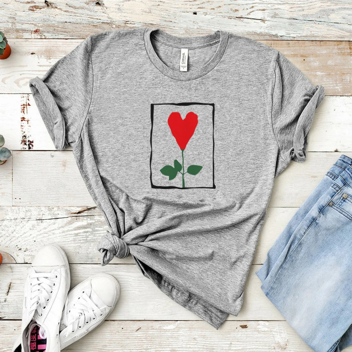 Heart Flower Friends T Shirt Rachel Green Shirt Friends Tv Show Tshirt Women Short Sleeve Graphic Tee Streetwear Women Top