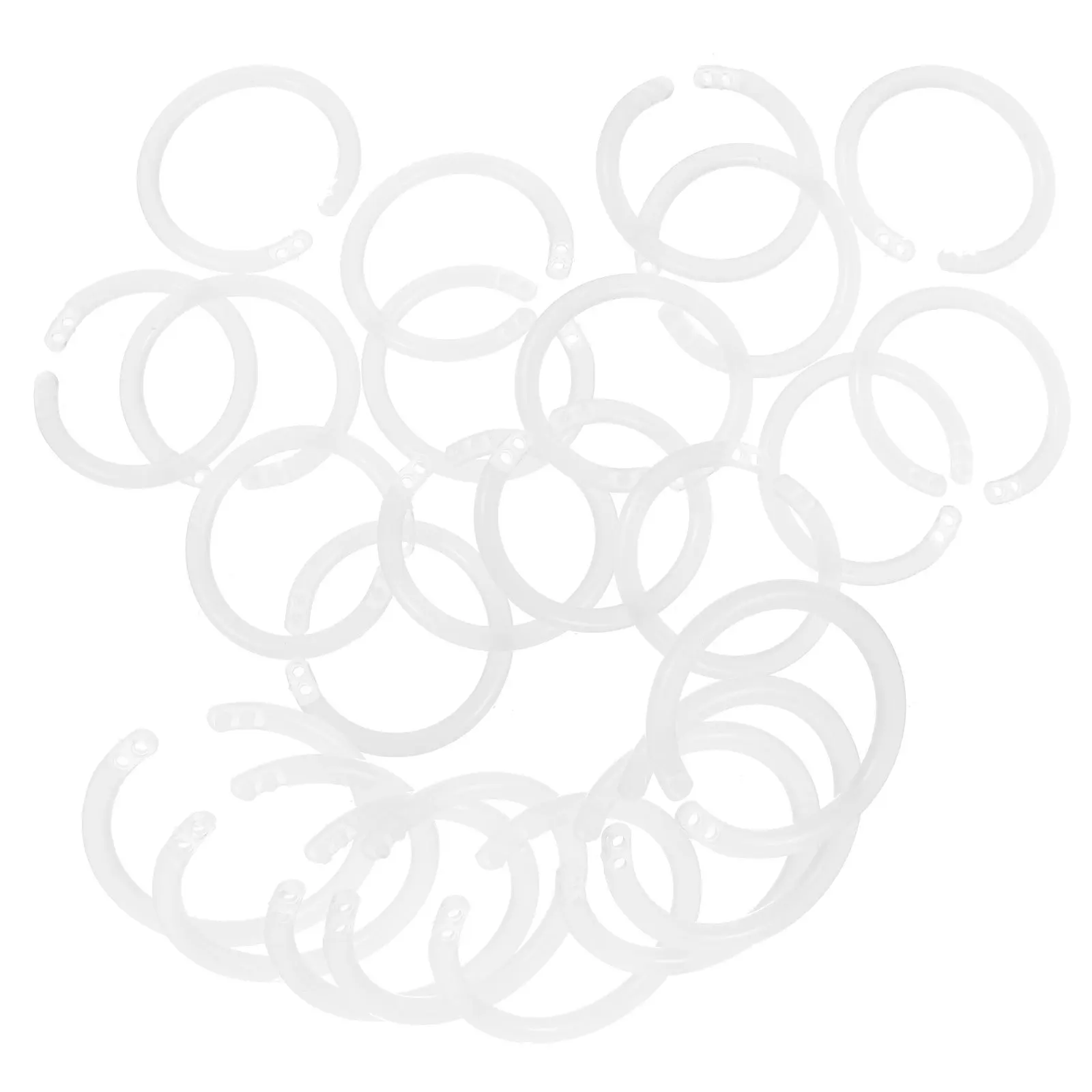 

4 Boxes Scrapbooking Binder Ring Paper Binding Rings Discs Plastic Circle for Flash Cards Flashcards