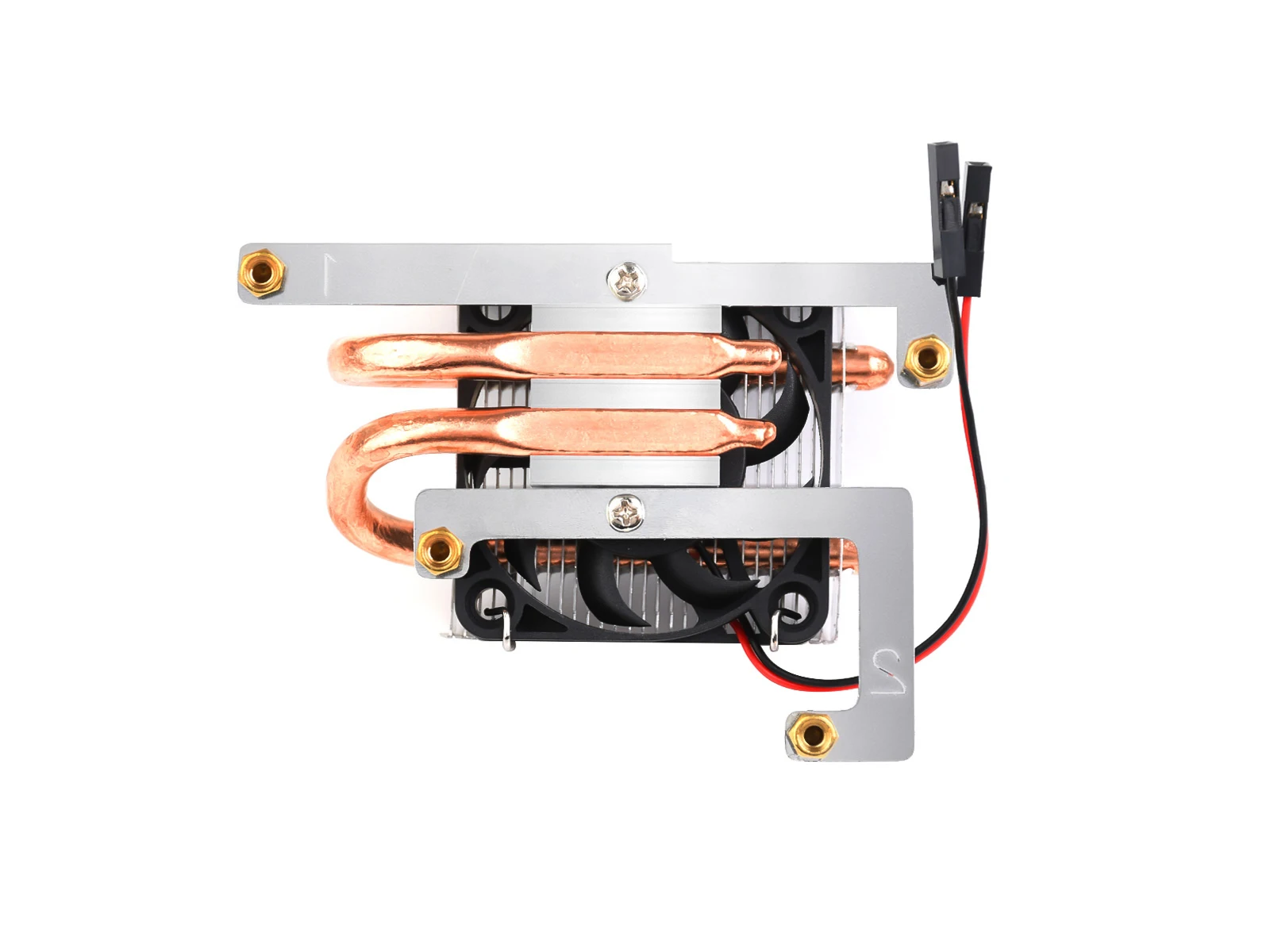 Waveshare VisionFive2 CPU Cooling Fan, U-Shaped Copper Tube, Cooling Fins, Low-profile Ice Tower Fan