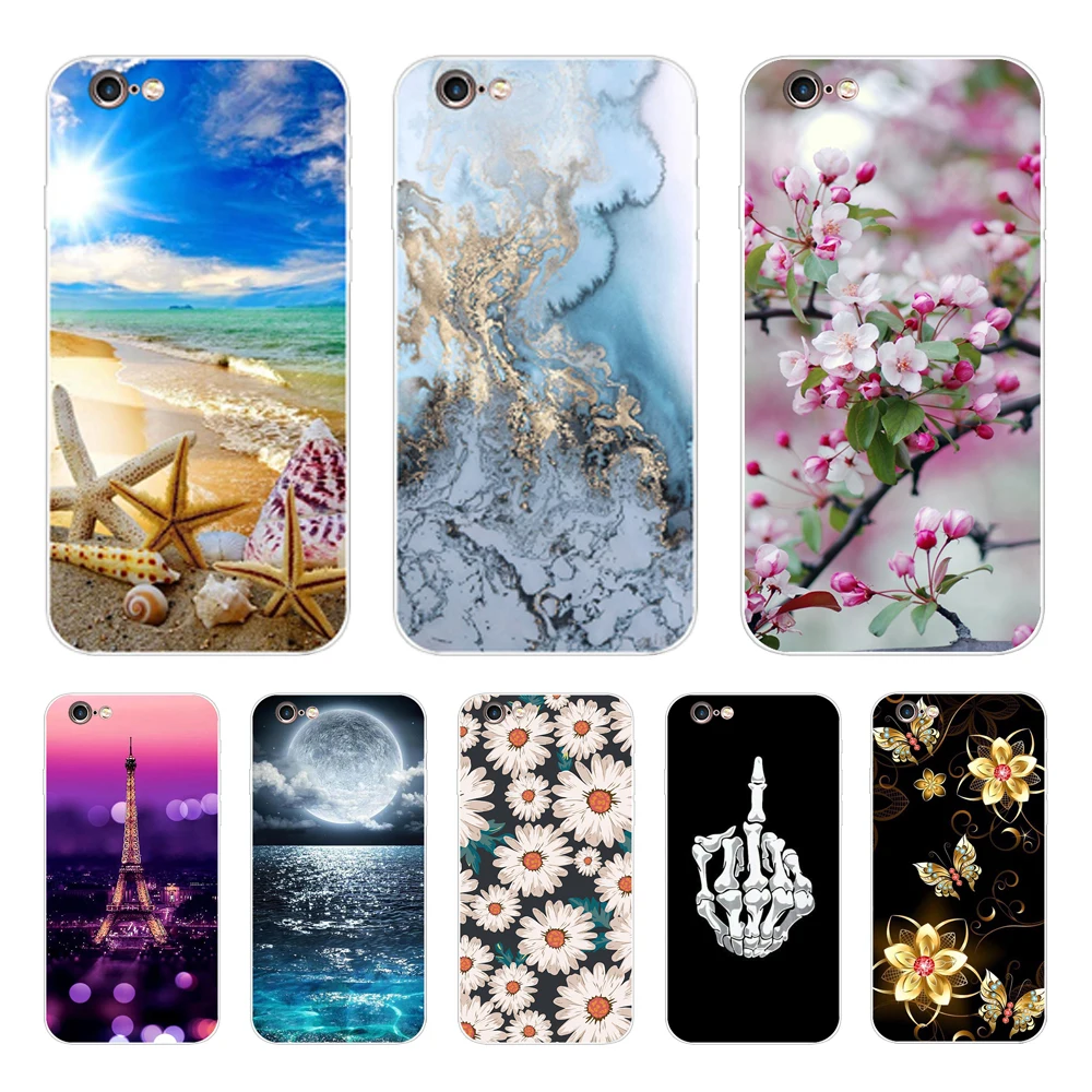 Case For iphone 6 7 8 plus Case Silicone Soft TPU Phone Back Cover Bumper For iPhone 6s 6 7 8plus Case Cover Protective Shell