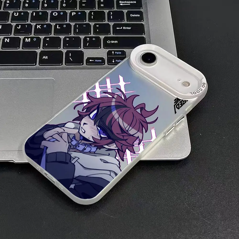 حافظة هاتف H-Hundred Line Last Defense لهاتف آيفون 17 16 15 14 13 12 11 Pro Max Air Matte Laser Aurora مقاومة للصدمات Funda