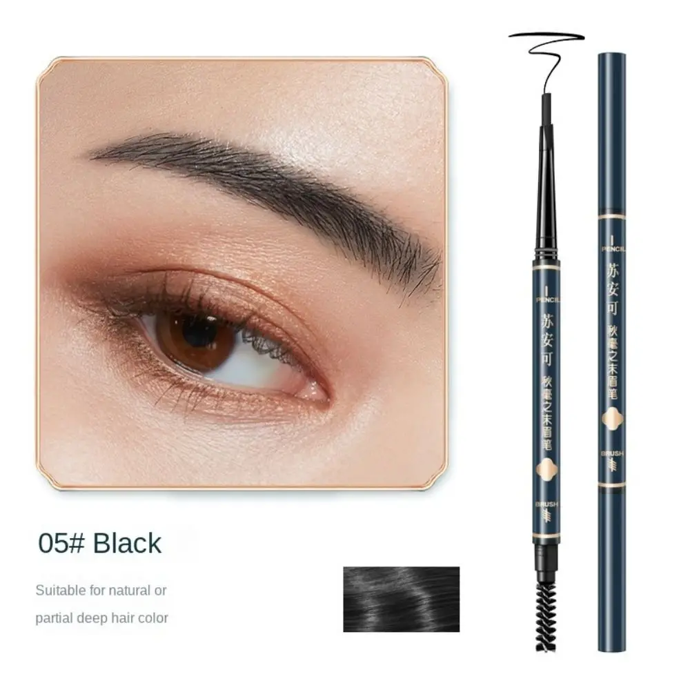 Neuer wasserdichter Augenbrauenstift, langlebiger grüner Augen-Make-up-Stift, schweißbeständiger Retro-Augenbrauenstift für Anfänger
