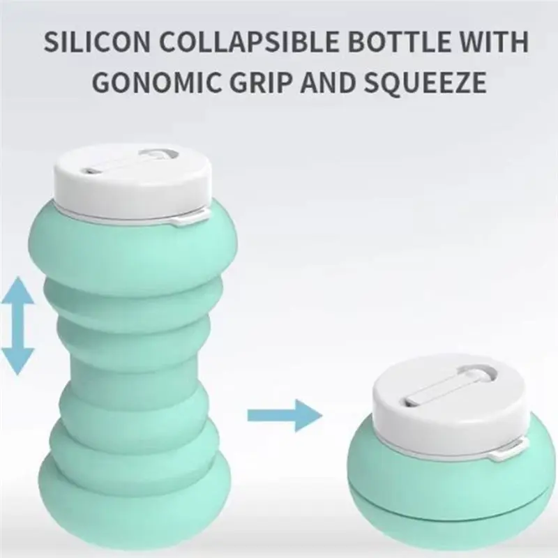 AFOURT-Foldable Peri Bottle Compact Leak-Proof Portable Travel Bidet Spray For Postpartum Care Perineal Washing L Green