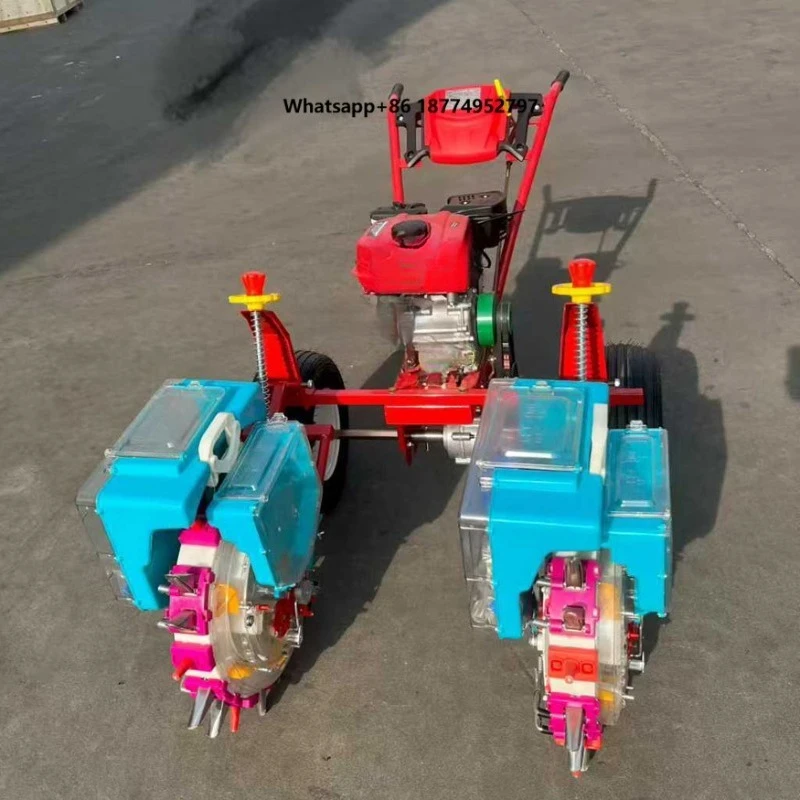Agricultural Small Corn Seeder Hand Push Precision Planter Engine High Productivity Dry Land Soybean Seeding Machine