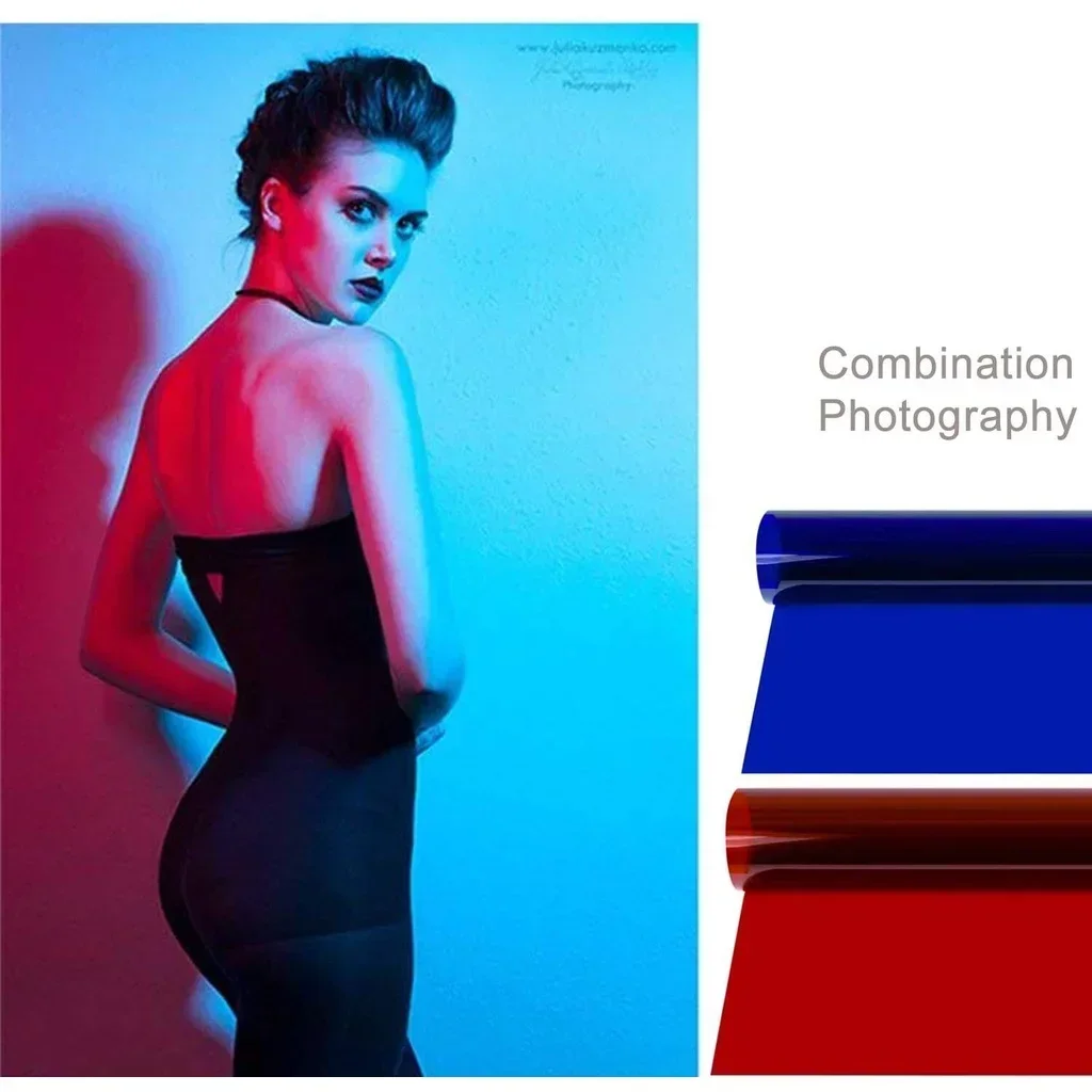 Вольфрамовый фильтр дневного света, гель для коррекции цветовой температуры CTO CTB, преобразование для фотостудии, портрет, красная голова, стробоскоп