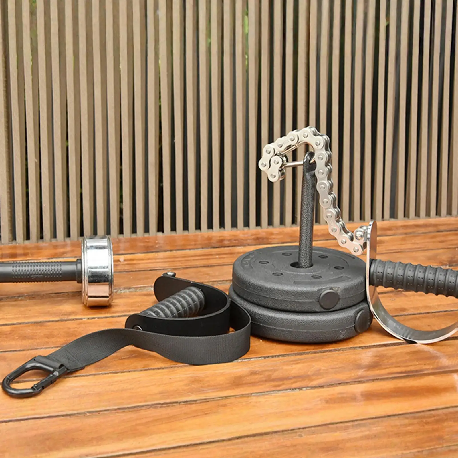 معدات تدريب مصارعة الذراعين مع ملحق أقراص الباربل، جهاز تدريب مصارعة الذراعين قابل للتعديل للتمرين في الصالة الرياضية أو المنزل.